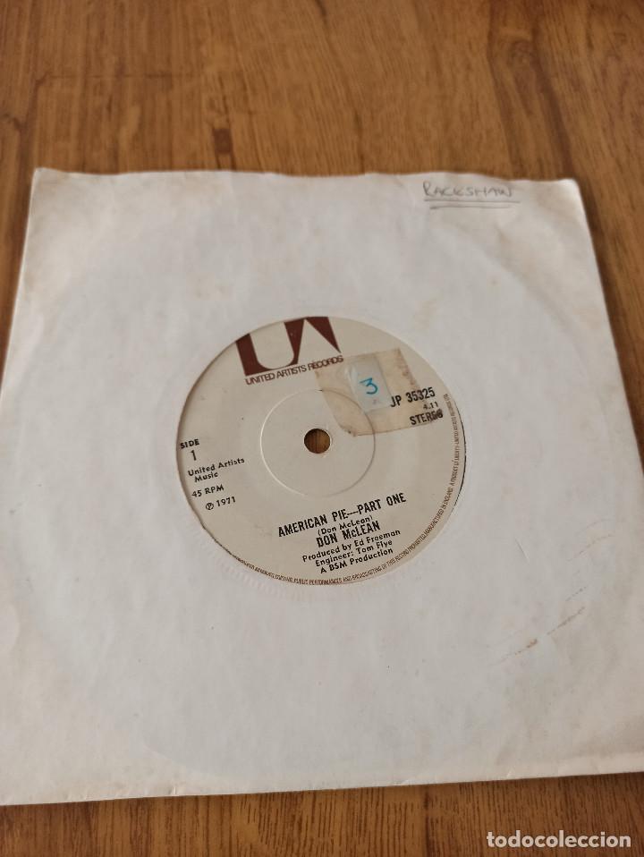 Discos de vinilo: DON McLEAN / AMERICAN PIE 1971 EDICION INGLESA - Foto 1