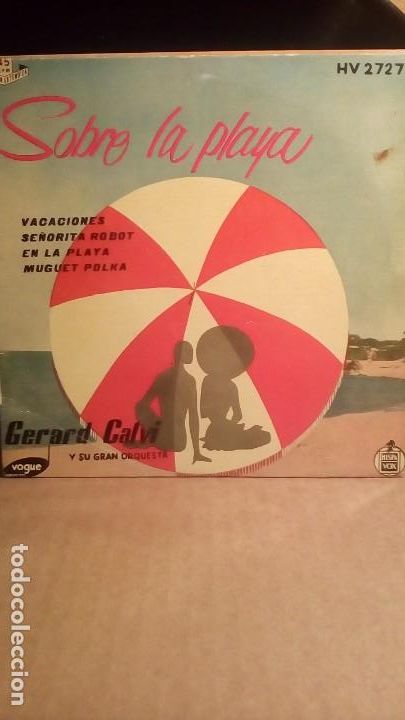 Discos de vinilo: GERARD CALVI Y SU GRAN ORQUESTA - SOBRE LA PLAYA . - Foto 1