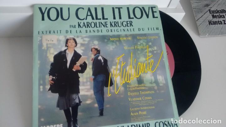 Discos de vinilo: SINGLE (VINILO) DE KAROLINE KRUGER A&Ntilde;OS 80 - Foto 1