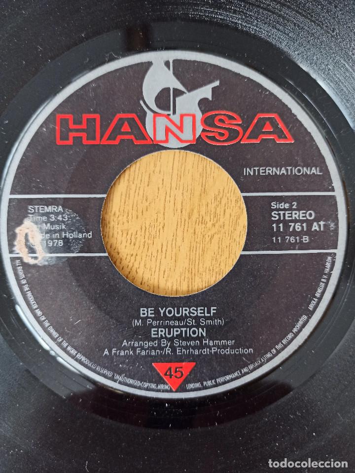Discos de vinilo: ERUPTION / I CAN&acute;T STAND THE RAIN / BE YOURSELF - Foto 3