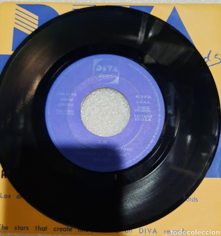 Discos de vinilo: A. M. - sometimes. Pop canario - Foto 4