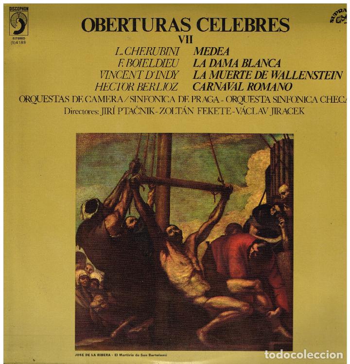 Dischi in vinile: OBERTURAS CELEBRES VII - SINF&Oacute;NICA PRAGA Y CHECA - LP 1974