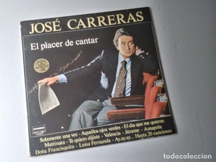 Discos de vinilo: JOSE CARRERAS EL PLACER DE CANTAR - Foto 1
