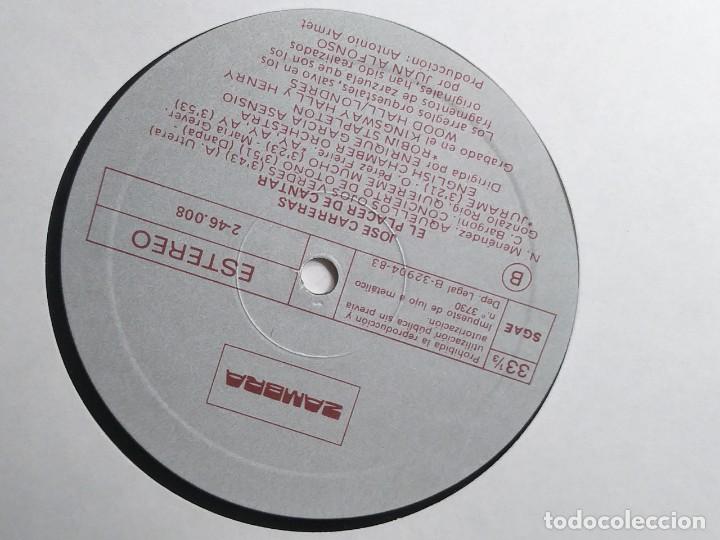 Discos de vinilo: JOSE CARRERAS EL PLACER DE CANTAR - Foto 2