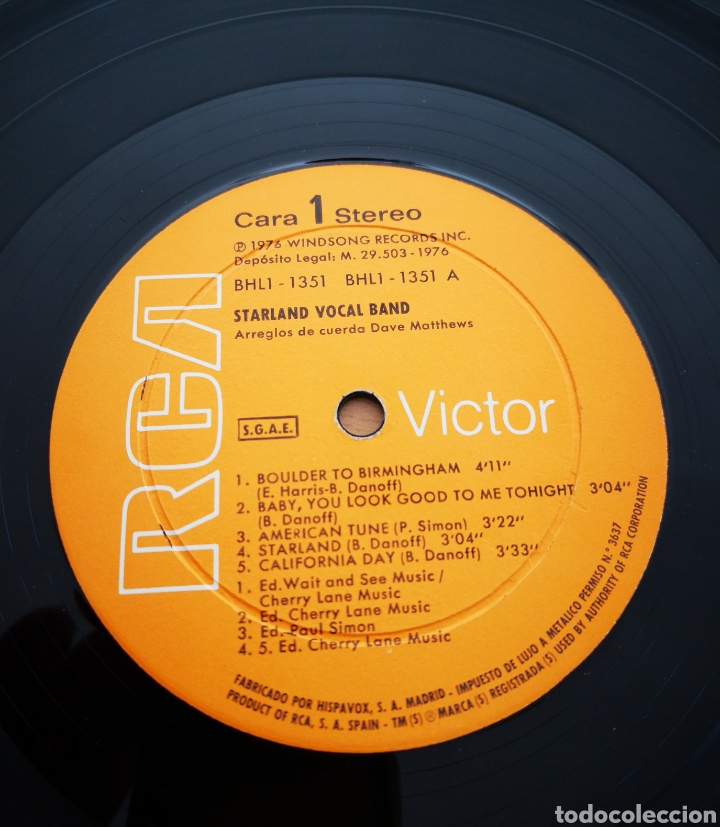 Discos de vinilo: STARLAND VOCAL BAND - Foto 2