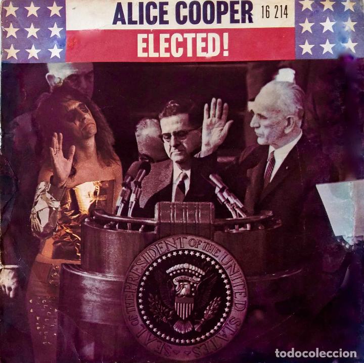 Discos de vinilo: ALICE COOPER, ELECTED. SINGLE FRANCIA - Foto 1