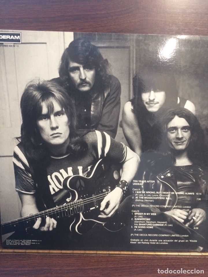 Discos de vinilo: TEN YEARS AFTER. Undead. Espa&ntilde;a. - Foto 3