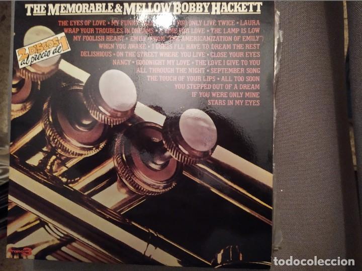 Discos de vinilo: BOBBY HACKETT : THE MEMORABLE & MELLOW DOBLE LP ED ESPA&Ntilde;A 1982 - Foto 1