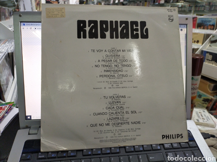 Discos de vinilo: Raphael lp 1986 serie coraz&oacute;n - Foto 2