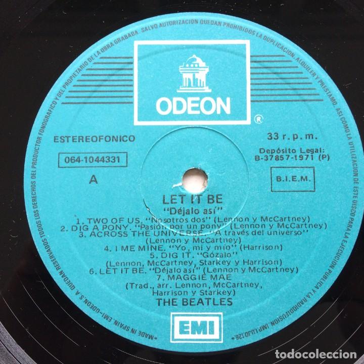 Discos de vinilo: The Beatles &ndash; Let It Be Spain 1971 Odeon* - Foto 3