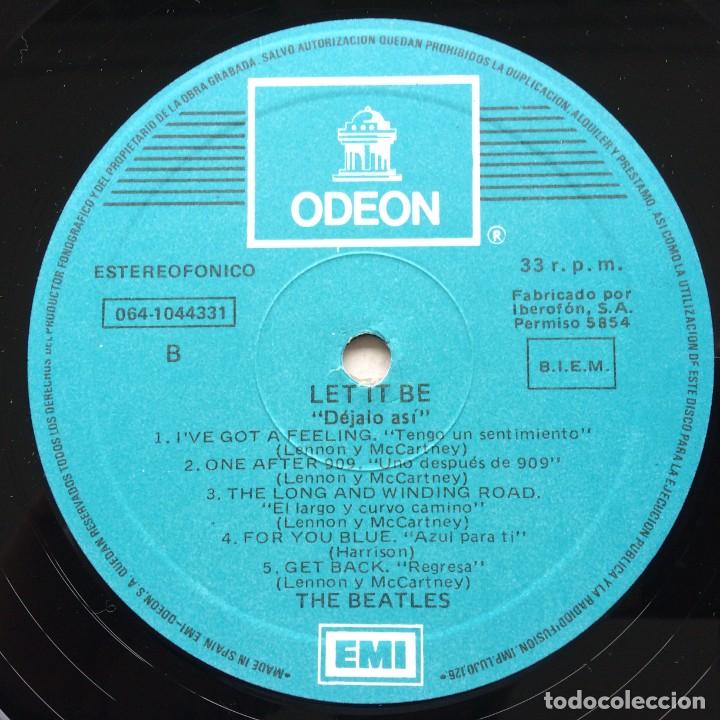 Discos de vinilo: The Beatles &ndash; Let It Be Spain 1971 Odeon* - Foto 4