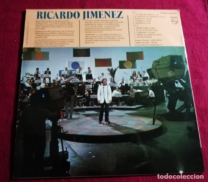 Discos de vinilo: RICARDO JIMENEZ - LA GRAN OCASION - LP - Foto 2