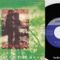 Discos de vinilo: POP OF THE POPS Nº 6 - GRUPO FANTASMA PALOBAL - SOLEY SOLEY / SACRAMENTO - SINGLE DE VINILO