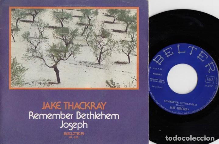 Discos de vinilo: JAKE THACKRAY - REMEMBER BETHLEHEM - SINGLE DE VINILO EDICION ESPA&Ntilde;OLA - Foto 1