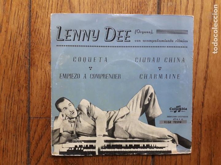 Discos de vinilo: Lenny dee - coqueta + empiezo a comprender + ciudad china + charmaine - Foto 1