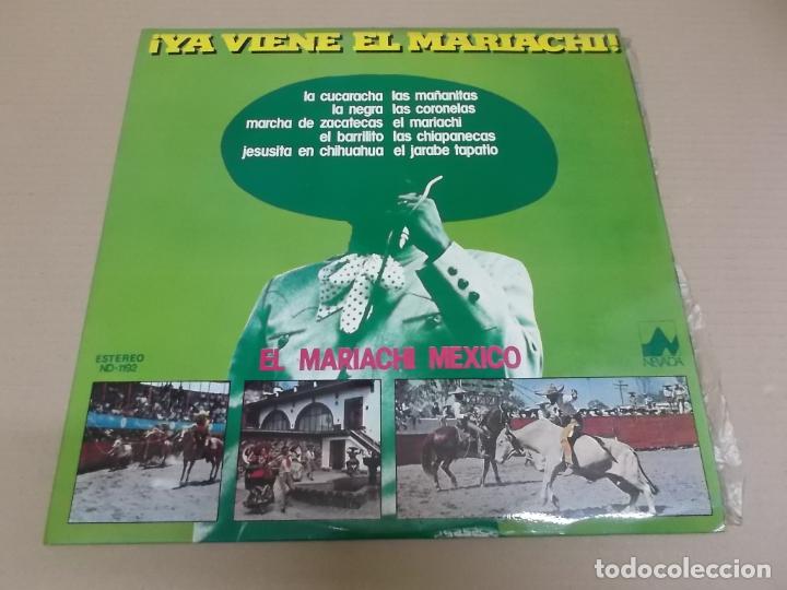 Disques de vinyle: EL MARIACHI MEXICO (LP) YA VIENE EL MARIACHI A&Ntilde;O 1977