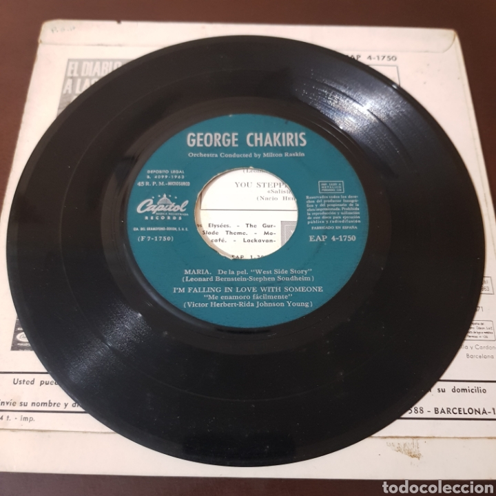 Discos de vinilo: GEORGE CHAKIRIS - WEST SIDE STORYS DYNAMIC 1963 CAPITOL - Foto 3