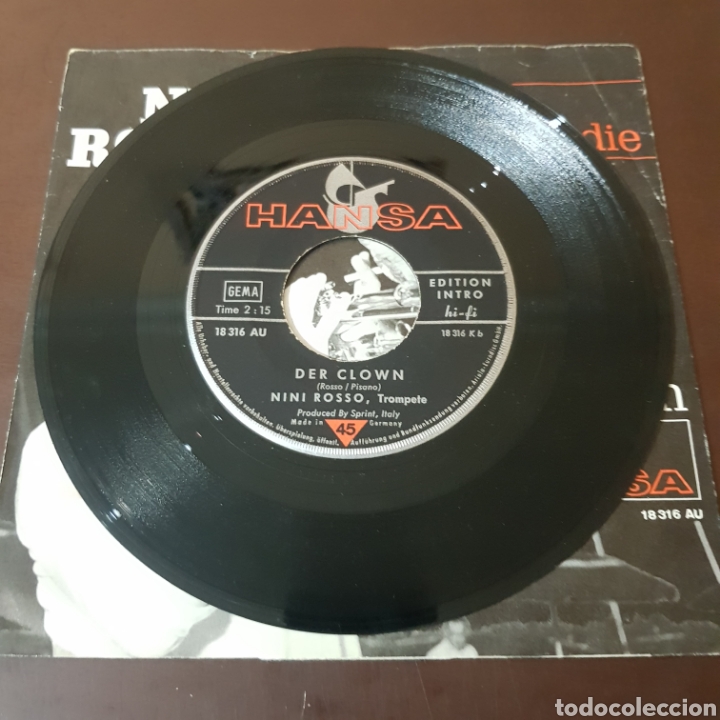 Discos de vinilo: NINI ROSSO - IL SILENZIO - DER CLOWN - Foto 3