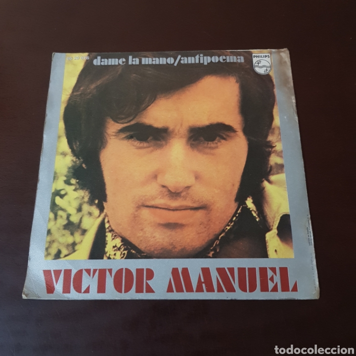 Discos de vinilo: VICTOR MANUEL - DAME LA MANO / ANTIPOEMA - Foto 2