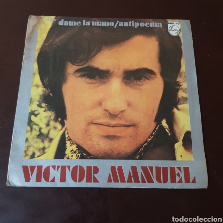 Discos de vinilo: VICTOR MANUEL - DAME LA MANO / ANTIPOEMA - Foto 5