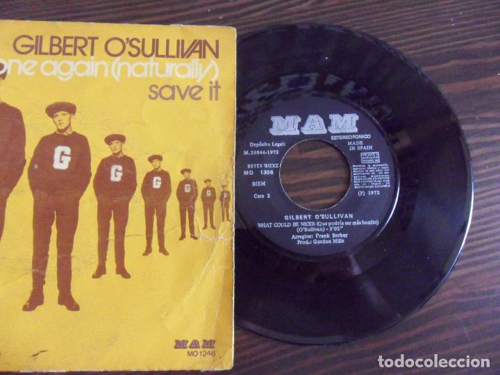Discos de vinilo: gilbert o`sullivan - alone again / save it - M A M 1972 - Foto 2