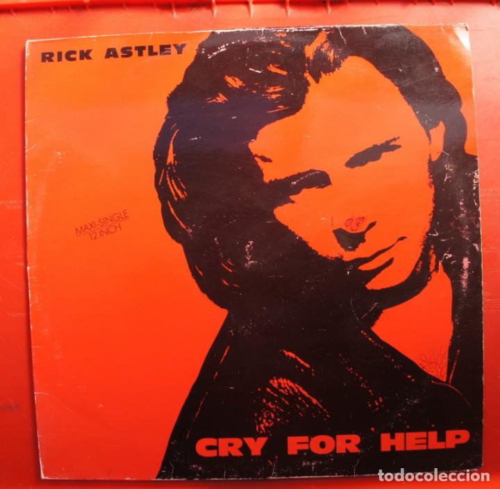 Discos de vinilo: DISCO DE VINILO- RICK ASTLEY CRY FOR HELP - Foto 1