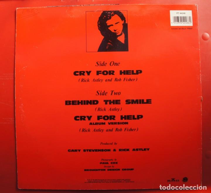 Discos de vinilo: DISCO DE VINILO- RICK ASTLEY CRY FOR HELP - Foto 2