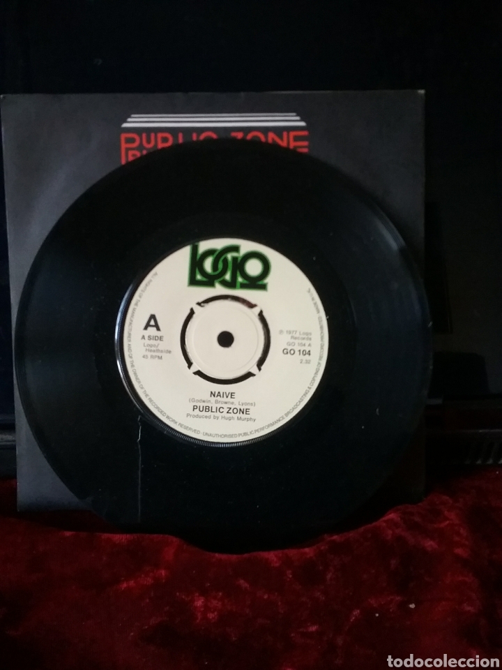 Discos de vinilo: PUBLIC ZONE 1977 Single LOGO Englang - Foto 3