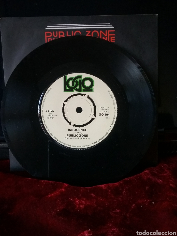 Discos de vinilo: PUBLIC ZONE 1977 Single LOGO Englang - Foto 4