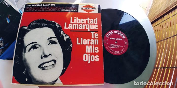 Vinyl records: LIBERTAD LAMARQUE-LP TE LLORAN MIS OJOS