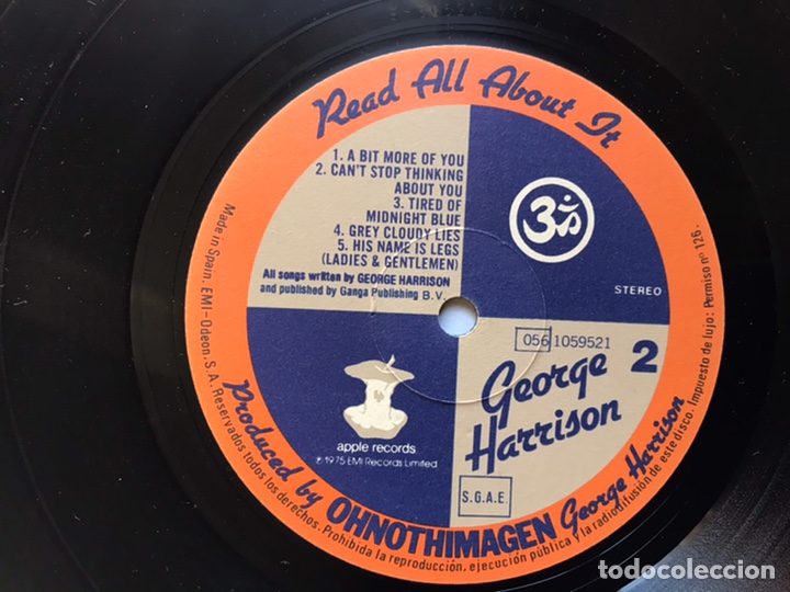 Discos de vinilo: Extra texture. George Harrison - Foto 4