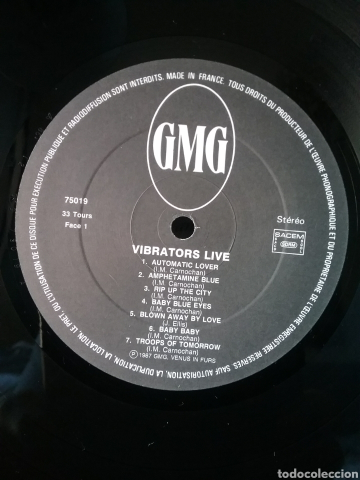 Discos de vinilo: VIBRATORS Live 1987 - Foto 3