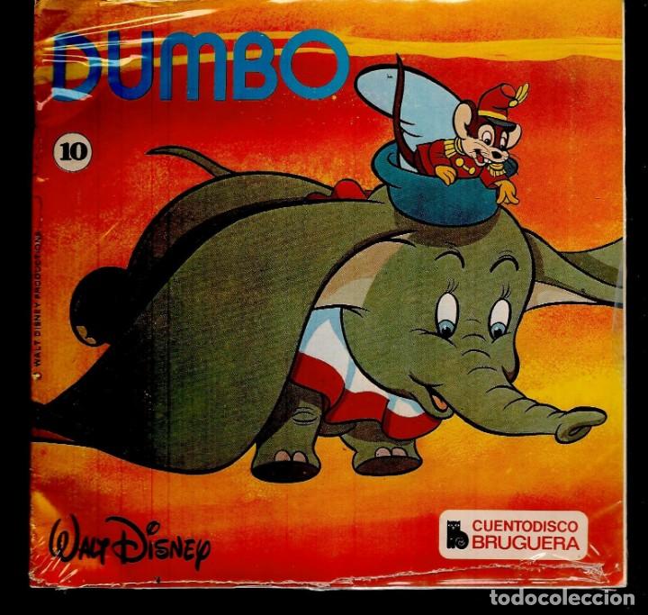 Discos de vinilo: CUENTODISCO BRUGUERA. N&ordm; 10. DUMBO. HISPA VOX. HL 084 - 14. (P/C61)