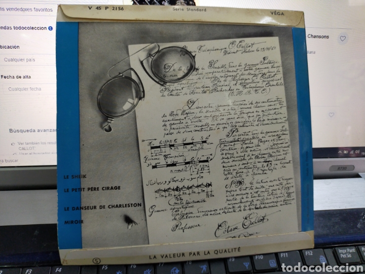 Discos de vinilo: Octave callot EP le sheik Francia - Foto 2