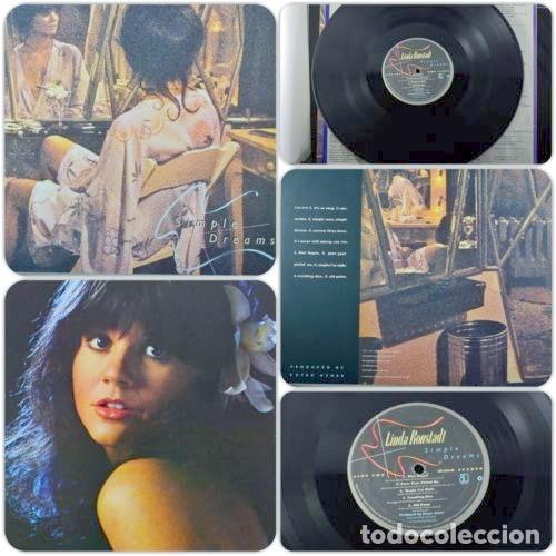 Discos de vinilo: LINDA RONSTADT - SIMPLE DREAMS 1977 !! EAGLES, COMPLETA 1&ordf; EDIC ORG USA, TODO EXC !!!