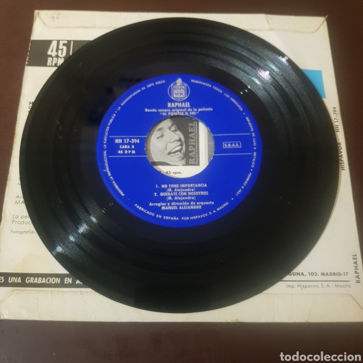 Discos de vinilo: RAPHAEL - EUROVISION 67 - HABLEMOS DEL AMOR - Foto 4