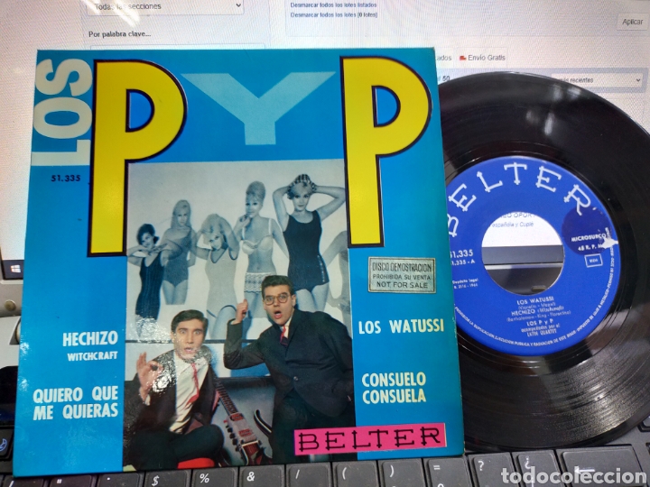 Discos de vinilo: Los p y p EP los watussi + 3 1964 - Foto 1