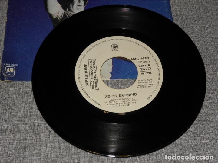 Discos de vinilo: SUPERTRAMP Spanish Single GOODBYE STRANGER 1979 - Foto 3
