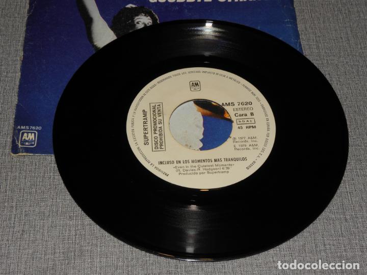 Discos de vinilo: SUPERTRAMP Spanish Single GOODBYE STRANGER 1979 - Foto 4