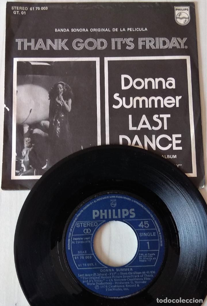 Discos de vinilo: DONNA SUMMER - LAST DANCE PHILIPS - 1978 - Foto 2