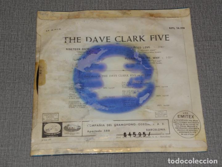 Discos de vinilo: SINGLE THE DAVE CLARK FIVE-NINETEEN DAYS 1966 SPAIN - Foto 2