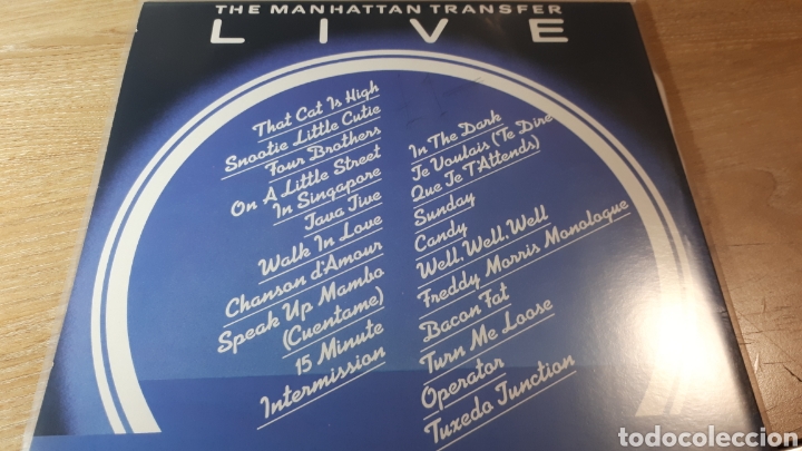 Discos de vinilo: THE MANHATTAN TRANSFER LIVE - Foto 2