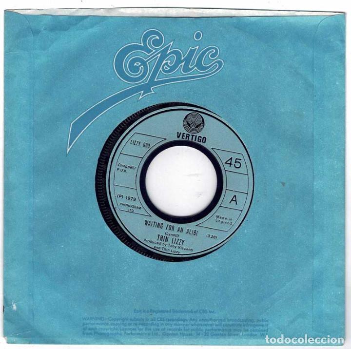 Discos de vinilo: Thin Lizzy - Waiting for an Alibi. With love. Single - Foto 2