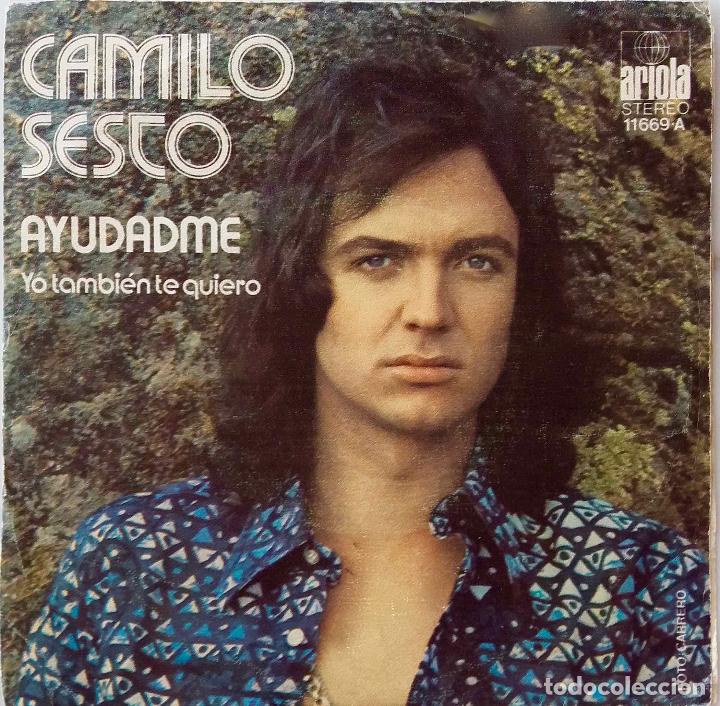 Discos de vinilo: CAMILO SESTO, AYUDADME. SINGLE ESPA&Ntilde;A - Foto 1