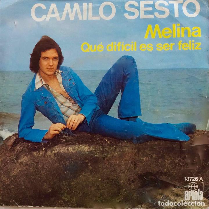 Discos de vinilo: CAMILO SESTO, MELINA. SINGLE ESPA&Ntilde;A - Foto 1