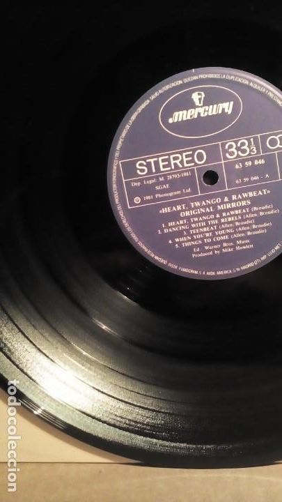Discos de vinilo: ORIGINAL MIRRORS - HEART-TWANGO . - Foto 3