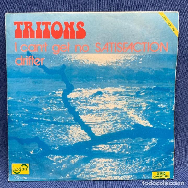 Disques de vinyle: SINGLE TRITONS - I CAN'T GET NO SATISFACTION - DRIFTER - ESPA&Ntilde;A - A&Ntilde;O 1974 - EXCELENTE