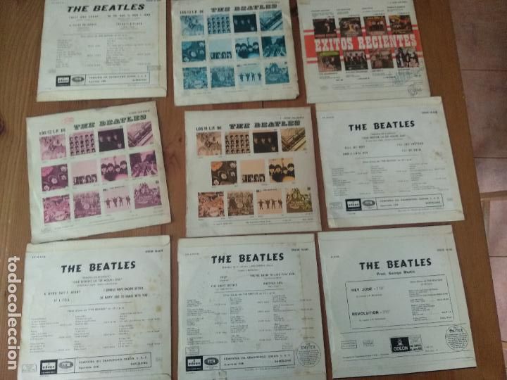 Discos de vinilo: 9 SINGLE VINILO THE BEATLES LOS DE LA FOTO ODEON - Foto 2