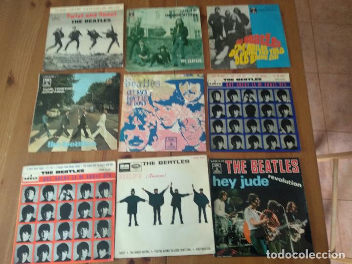 Discos de vinilo: 9 SINGLE VINILO THE BEATLES LOS DE LA FOTO ODEON - Foto 1