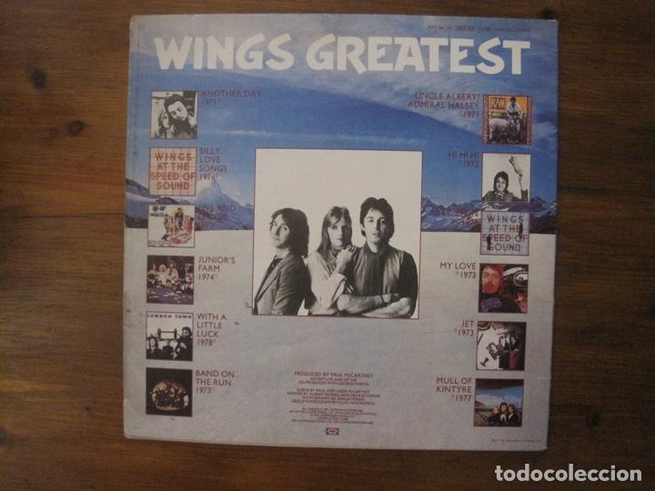 Discos de vinilo: Wings Greatest lp- Incluye poster - Foto 2